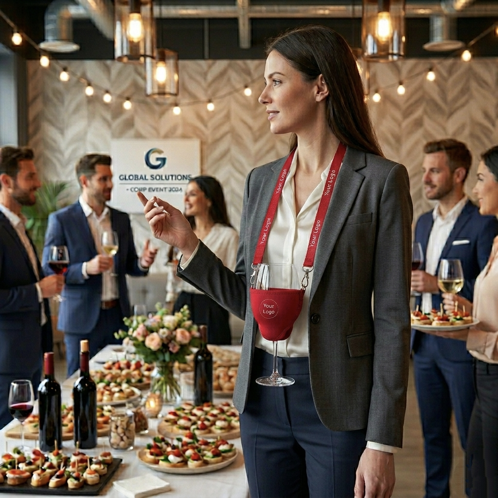 die besten Werbeartikel für Weinfest？- Weinglashalter als Werbeartikel für Events