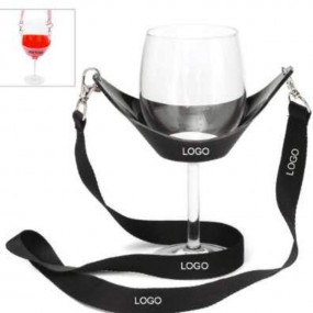 Weinglashalter aus Kunststoff mit Lanyard zum Umhängen ...