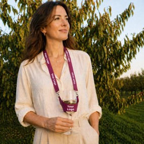 PVC Weinglashalter mit Band bedrucken lassen – individu...