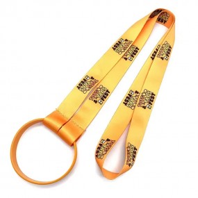 Lanyard Getränkehalter aus Silikon mit Firmenlogo druck...