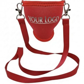 Weinglashalter zum Umhängen aus Neopren bedrucken lasse...