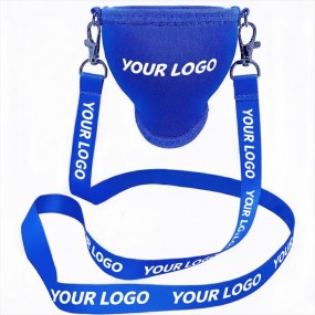 Individueller Weinglashalter mit Lanyard aus Neopren fü...