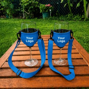 Weinglashalter aus Neopren günstig bedrucken – mit Band...