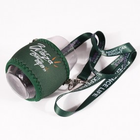 Weinglashalter zum Umhängen aus Neopren bedrucken lasse...