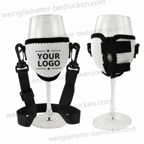 Neopren Weinglashalter für 0,2-Liter-Weingläser mit Log...