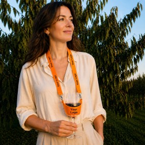 PVC Weinglashalter mit Band und Logo bedrucken lassen –...